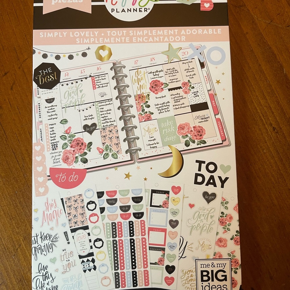 Me & My Big Ideas Planner Sticker Set - Pink, Green, Gold